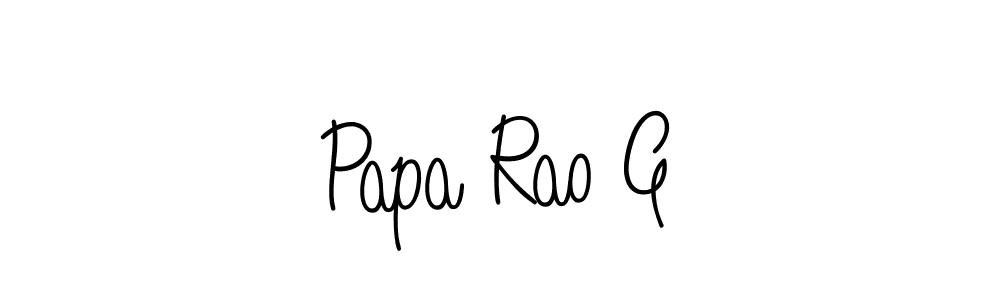 Also we have Papa Rao G name is the best signature style. Create professional handwritten signature collection using Angelique-Rose-font-FFP autograph style. Papa Rao G signature style 5 images and pictures png