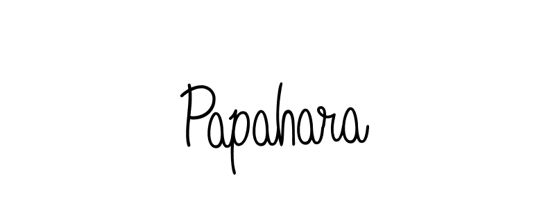 The best way (Angelique-Rose-font-FFP) to make a short signature is to pick only two or three words in your name. The name Papahara include a total of six letters. For converting this name. Papahara signature style 5 images and pictures png