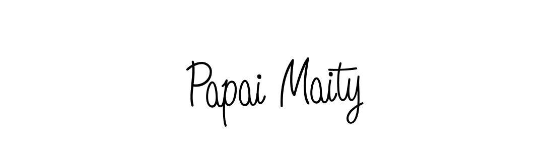 How to make Papai Maity signature? Angelique-Rose-font-FFP is a professional autograph style. Create handwritten signature for Papai Maity name. Papai Maity signature style 5 images and pictures png