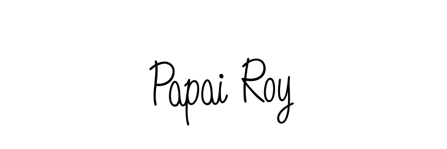 You should practise on your own different ways (Angelique-Rose-font-FFP) to write your name (Papai Roy) in signature. don't let someone else do it for you. Papai Roy signature style 5 images and pictures png