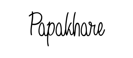 Design your own signature with our free online signature maker. With this signature software, you can create a handwritten (Angelique-Rose-font-FFP) signature for name Papakhare. Papakhare signature style 5 images and pictures png
