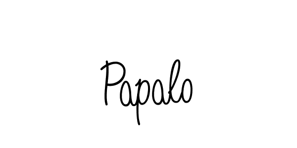 Create a beautiful signature design for name Papalo. With this signature (Angelique-Rose-font-FFP) fonts, you can make a handwritten signature for free. Papalo signature style 5 images and pictures png