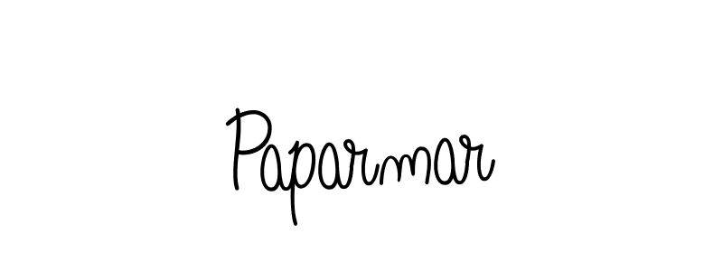 The best way (Angelique-Rose-font-FFP) to make a short signature is to pick only two or three words in your name. The name Paparmar include a total of six letters. For converting this name. Paparmar signature style 5 images and pictures png