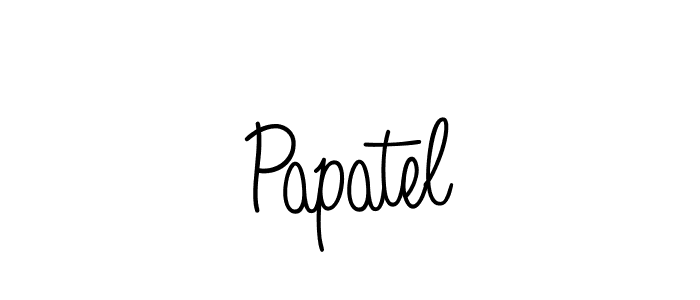 Create a beautiful signature design for name Papatel. With this signature (Angelique-Rose-font-FFP) fonts, you can make a handwritten signature for free. Papatel signature style 5 images and pictures png