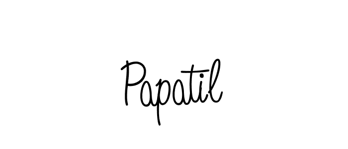 How to make Papatil signature? Angelique-Rose-font-FFP is a professional autograph style. Create handwritten signature for Papatil name. Papatil signature style 5 images and pictures png