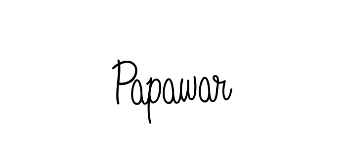 You should practise on your own different ways (Angelique-Rose-font-FFP) to write your name (Papawar) in signature. don't let someone else do it for you. Papawar signature style 5 images and pictures png