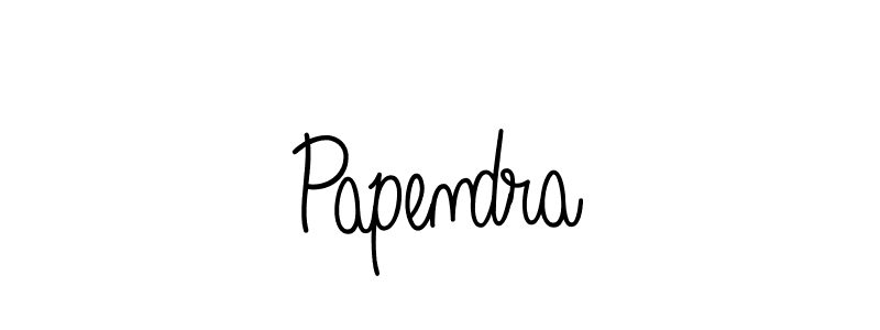 if you are searching for the best signature style for your name Papendra. so please give up your signature search. here we have designed multiple signature styles  using Angelique-Rose-font-FFP. Papendra signature style 5 images and pictures png