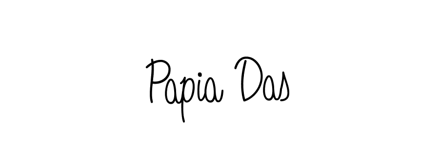 The best way (Angelique-Rose-font-FFP) to make a short signature is to pick only two or three words in your name. The name Papia Das include a total of six letters. For converting this name. Papia Das signature style 5 images and pictures png