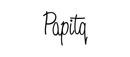 Make a beautiful signature design for name Papitq. With this signature (Angelique-Rose-font-FFP) style, you can create a handwritten signature for free. Papitq signature style 5 images and pictures png