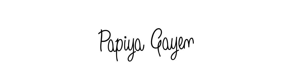 Make a short Papiya Gayen signature style. Manage your documents anywhere anytime using Angelique-Rose-font-FFP. Create and add eSignatures, submit forms, share and send files easily. Papiya Gayen signature style 5 images and pictures png