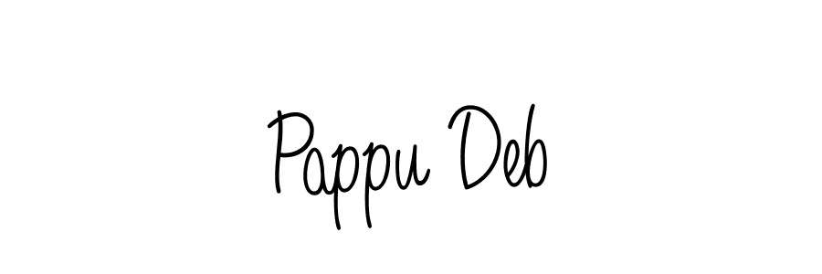 Pappu Deb stylish signature style. Best Handwritten Sign (Angelique-Rose-font-FFP) for my name. Handwritten Signature Collection Ideas for my name Pappu Deb. Pappu Deb signature style 5 images and pictures png