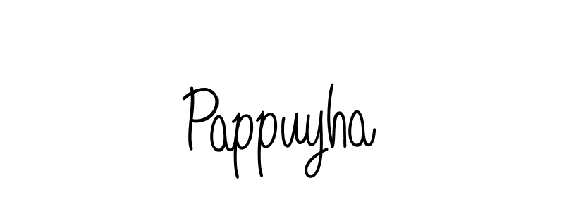 How to Draw Pappuyha signature style? Angelique-Rose-font-FFP is a latest design signature styles for name Pappuyha. Pappuyha signature style 5 images and pictures png