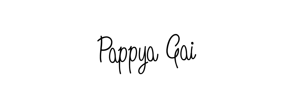 Create a beautiful signature design for name Pappya Gai. With this signature (Angelique-Rose-font-FFP) fonts, you can make a handwritten signature for free. Pappya Gai signature style 5 images and pictures png