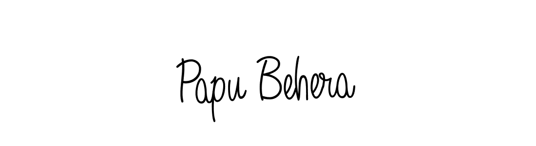 Design your own signature with our free online signature maker. With this signature software, you can create a handwritten (Angelique-Rose-font-FFP) signature for name Papu Behera. Papu Behera signature style 5 images and pictures png