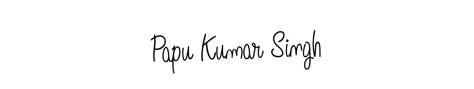 Create a beautiful signature design for name Papu Kumar Singh. With this signature (Angelique-Rose-font-FFP) fonts, you can make a handwritten signature for free. Papu Kumar Singh signature style 5 images and pictures png
