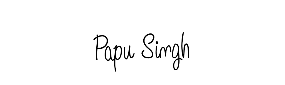 Design your own signature with our free online signature maker. With this signature software, you can create a handwritten (Angelique-Rose-font-FFP) signature for name Papu Singh. Papu Singh signature style 5 images and pictures png