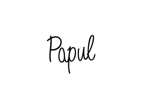 if you are searching for the best signature style for your name Papul. so please give up your signature search. here we have designed multiple signature styles  using Angelique-Rose-font-FFP. Papul signature style 5 images and pictures png