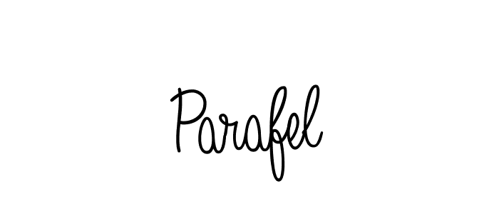 Parafel stylish signature style. Best Handwritten Sign (Angelique-Rose-font-FFP) for my name. Handwritten Signature Collection Ideas for my name Parafel. Parafel signature style 5 images and pictures png