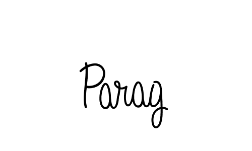 How to make Parag name signature. Use Angelique-Rose-font-FFP style for creating short signs online. This is the latest handwritten sign. Parag signature style 5 images and pictures png