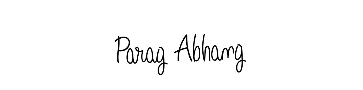 Make a beautiful signature design for name Parag Abhang. With this signature (Angelique-Rose-font-FFP) style, you can create a handwritten signature for free. Parag Abhang signature style 5 images and pictures png