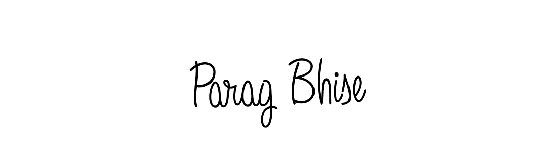 Make a beautiful signature design for name Parag Bhise. With this signature (Angelique-Rose-font-FFP) style, you can create a handwritten signature for free. Parag Bhise signature style 5 images and pictures png