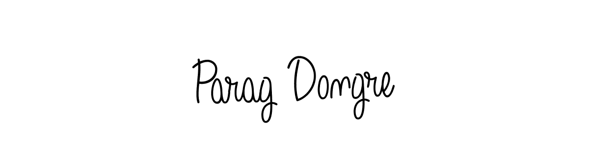 Use a signature maker to create a handwritten signature online. With this signature software, you can design (Angelique-Rose-font-FFP) your own signature for name Parag Dongre. Parag Dongre signature style 5 images and pictures png