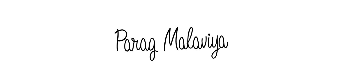 How to make Parag Malaviya name signature. Use Angelique-Rose-font-FFP style for creating short signs online. This is the latest handwritten sign. Parag Malaviya signature style 5 images and pictures png