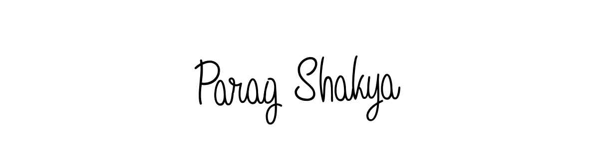 You should practise on your own different ways (Angelique-Rose-font-FFP) to write your name (Parag Shakya) in signature. don't let someone else do it for you. Parag Shakya signature style 5 images and pictures png