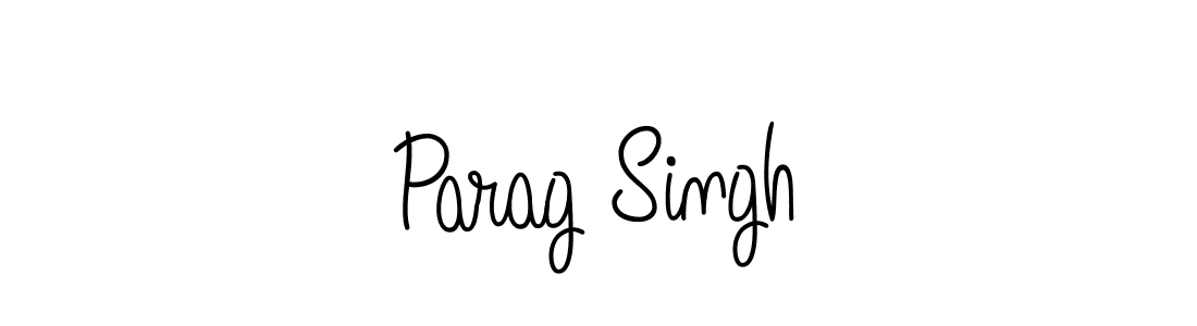 Design your own signature with our free online signature maker. With this signature software, you can create a handwritten (Angelique-Rose-font-FFP) signature for name Parag Singh. Parag Singh signature style 5 images and pictures png