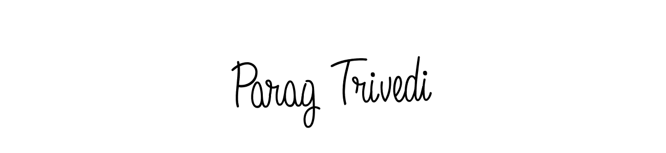 Parag Trivedi stylish signature style. Best Handwritten Sign (Angelique-Rose-font-FFP) for my name. Handwritten Signature Collection Ideas for my name Parag Trivedi. Parag Trivedi signature style 5 images and pictures png