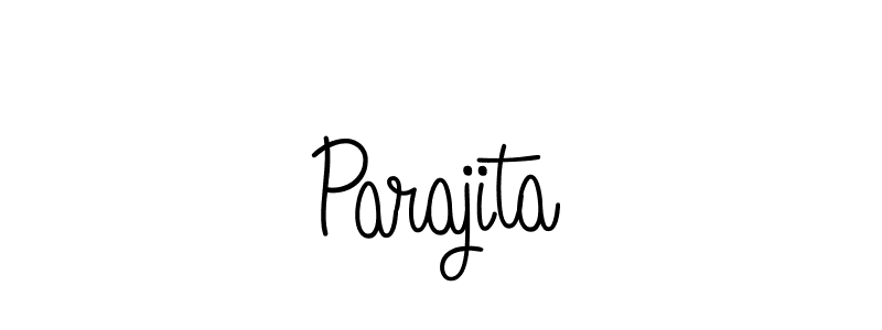 Parajita stylish signature style. Best Handwritten Sign (Angelique-Rose-font-FFP) for my name. Handwritten Signature Collection Ideas for my name Parajita. Parajita signature style 5 images and pictures png