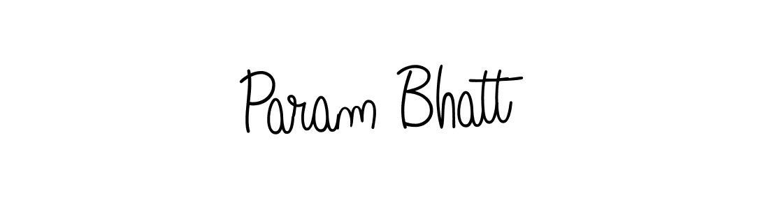 Design your own signature with our free online signature maker. With this signature software, you can create a handwritten (Angelique-Rose-font-FFP) signature for name Param Bhatt. Param Bhatt signature style 5 images and pictures png