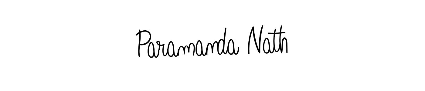 How to make Paramanda Nath name signature. Use Angelique-Rose-font-FFP style for creating short signs online. This is the latest handwritten sign. Paramanda Nath signature style 5 images and pictures png
