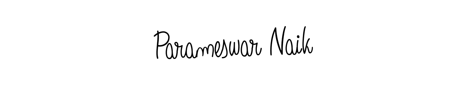 You should practise on your own different ways (Angelique-Rose-font-FFP) to write your name (Parameswar Naik) in signature. don't let someone else do it for you. Parameswar Naik signature style 5 images and pictures png