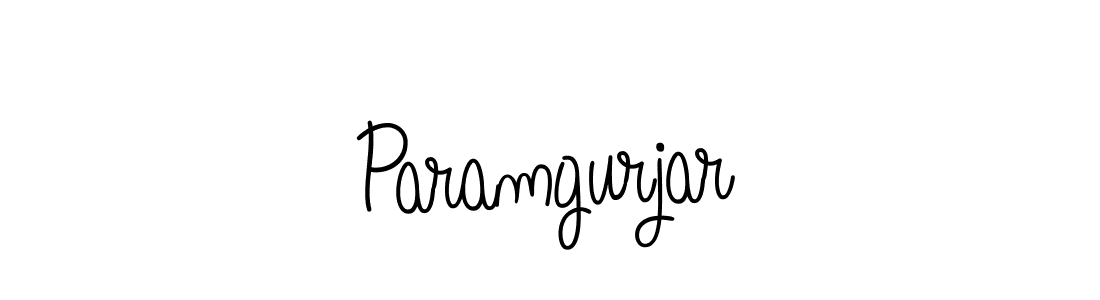 How to make Paramgurjar name signature. Use Angelique-Rose-font-FFP style for creating short signs online. This is the latest handwritten sign. Paramgurjar signature style 5 images and pictures png