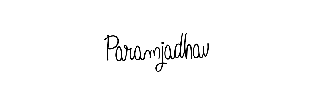 How to make Paramjadhav signature? Angelique-Rose-font-FFP is a professional autograph style. Create handwritten signature for Paramjadhav name. Paramjadhav signature style 5 images and pictures png