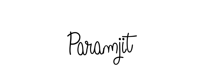 Create a beautiful signature design for name Paramjit. With this signature (Angelique-Rose-font-FFP) fonts, you can make a handwritten signature for free. Paramjit signature style 5 images and pictures png