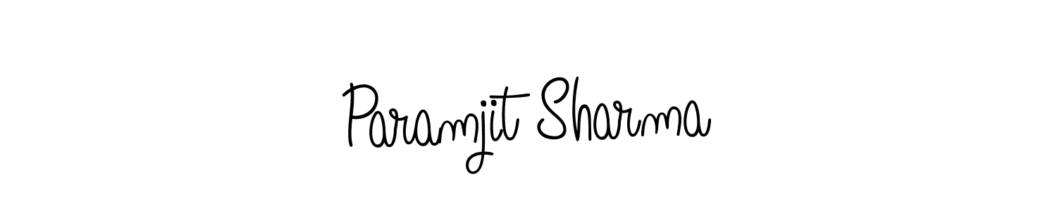 Best and Professional Signature Style for Paramjit Sharma. Angelique-Rose-font-FFP Best Signature Style Collection. Paramjit Sharma signature style 5 images and pictures png