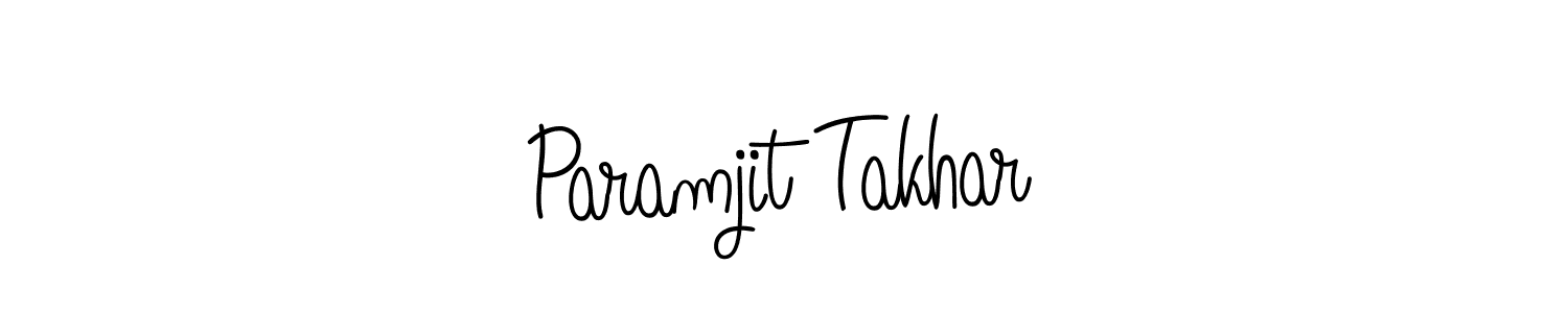 How to make Paramjit Takhar signature? Angelique-Rose-font-FFP is a professional autograph style. Create handwritten signature for Paramjit Takhar name. Paramjit Takhar signature style 5 images and pictures png