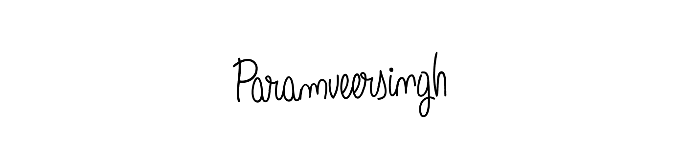How to make Paramveersingh signature? Angelique-Rose-font-FFP is a professional autograph style. Create handwritten signature for Paramveersingh name. Paramveersingh signature style 5 images and pictures png