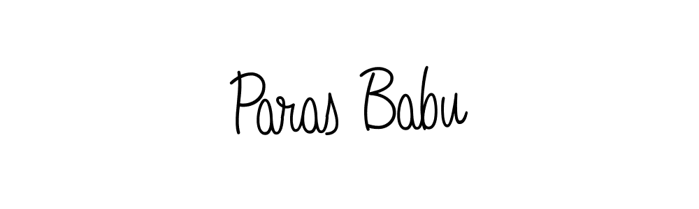 Make a beautiful signature design for name Paras Babu. Use this online signature maker to create a handwritten signature for free. Paras Babu signature style 5 images and pictures png