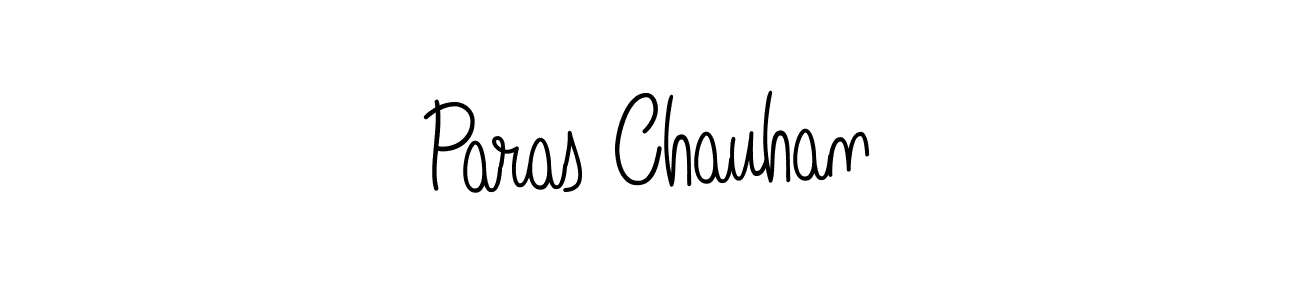 Make a beautiful signature design for name Paras Chauhan. With this signature (Angelique-Rose-font-FFP) style, you can create a handwritten signature for free. Paras Chauhan signature style 5 images and pictures png
