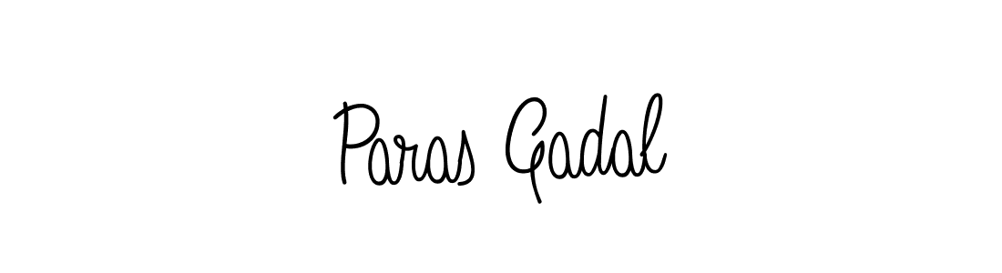 You should practise on your own different ways (Angelique-Rose-font-FFP) to write your name (Paras Gadal) in signature. don't let someone else do it for you. Paras Gadal signature style 5 images and pictures png