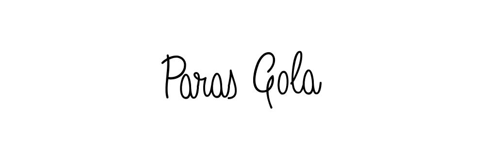 How to Draw Paras Gola signature style? Angelique-Rose-font-FFP is a latest design signature styles for name Paras Gola. Paras Gola signature style 5 images and pictures png