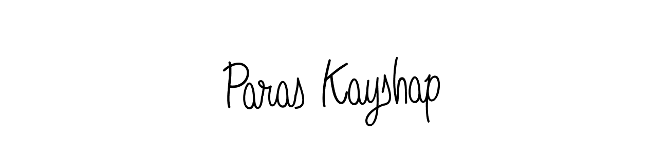 How to Draw Paras Kayshap signature style? Angelique-Rose-font-FFP is a latest design signature styles for name Paras Kayshap. Paras Kayshap signature style 5 images and pictures png