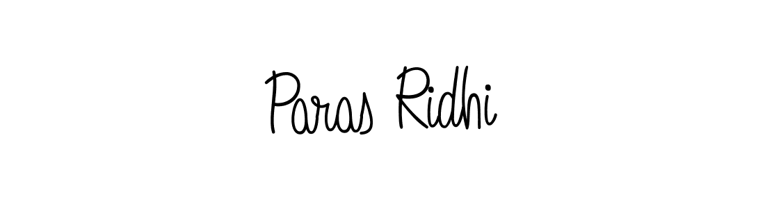Create a beautiful signature design for name Paras Ridhi. With this signature (Angelique-Rose-font-FFP) fonts, you can make a handwritten signature for free. Paras Ridhi signature style 5 images and pictures png