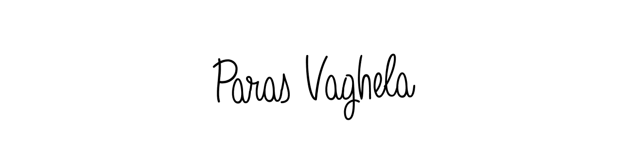 You should practise on your own different ways (Angelique-Rose-font-FFP) to write your name (Paras Vaghela) in signature. don't let someone else do it for you. Paras Vaghela signature style 5 images and pictures png