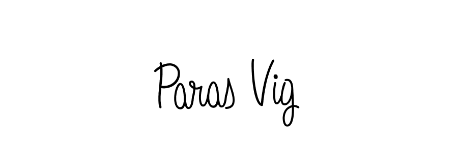 Angelique-Rose-font-FFP is a professional signature style that is perfect for those who want to add a touch of class to their signature. It is also a great choice for those who want to make their signature more unique. Get Paras Vig name to fancy signature for free. Paras Vig signature style 5 images and pictures png