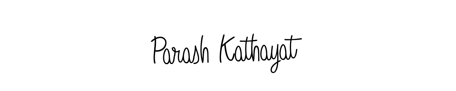 Parash Kathayat stylish signature style. Best Handwritten Sign (Angelique-Rose-font-FFP) for my name. Handwritten Signature Collection Ideas for my name Parash Kathayat. Parash Kathayat signature style 5 images and pictures png