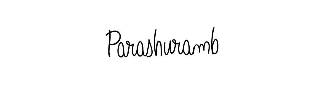 Make a beautiful signature design for name Parashuramb. With this signature (Angelique-Rose-font-FFP) style, you can create a handwritten signature for free. Parashuramb signature style 5 images and pictures png